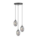 Emibig Pendelleuchte Astral Stahl Schwarz | Geeignet für 3x E14 - Max 10W