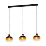 Eglo Pendelleuchte Oilella Stahl Schwarz Gold | IP20 - Geeignet für 3x E27 