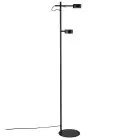 Nordlux Clyde Stehlampe Metall Schwarz 8W 350lm - 827 Extra Warmweiß | 3-Stufen Dimmbar