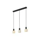 Nordlux Milford Mini 3-Rail Pendelleuchte Glas Schwarz | Geeignet für 3x E14