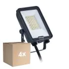 Mehrfachpackung 4x Philips LED-Scheinwerfer Ledinaire BVP167 20W 2400lm 110D - 830-840-865 CCT | IP65 - Symmetrisch